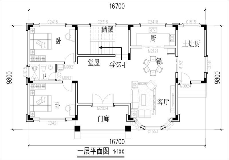 三层欧式别墅户型图