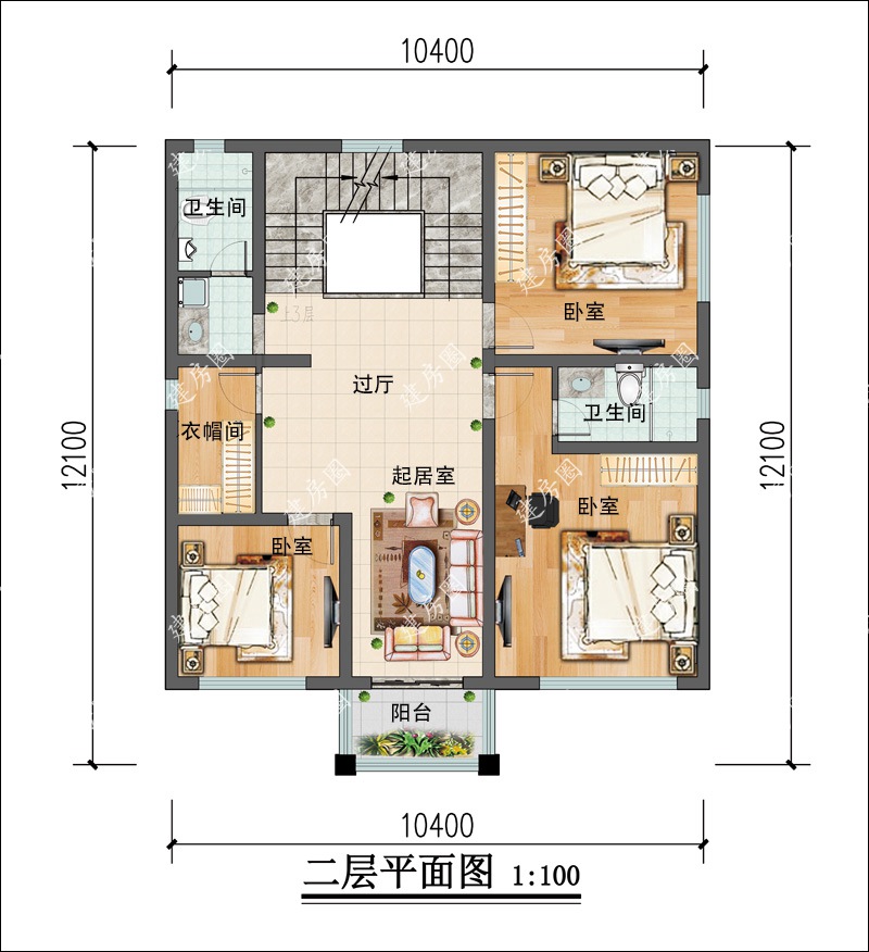 中式自建房平面图