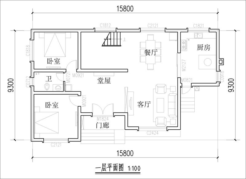 农村二层小别墅户型图