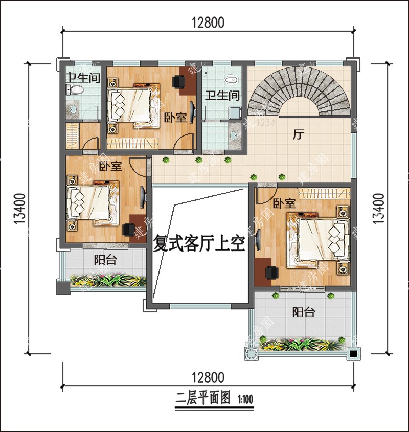 农村简欧别墅设计平面图