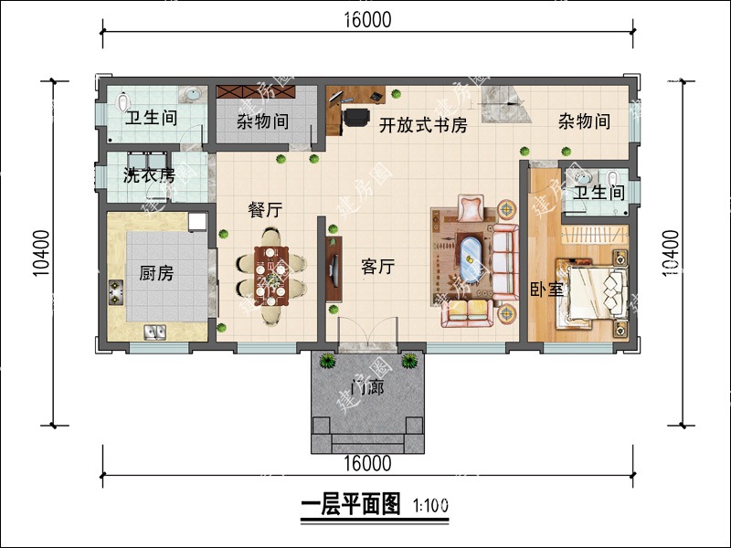 新中式别墅户型设计图