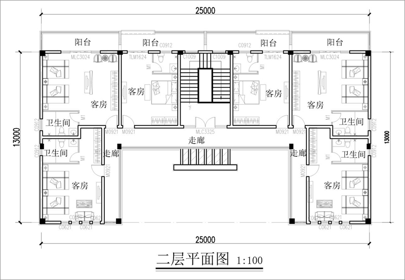 农村三合院设计平面图