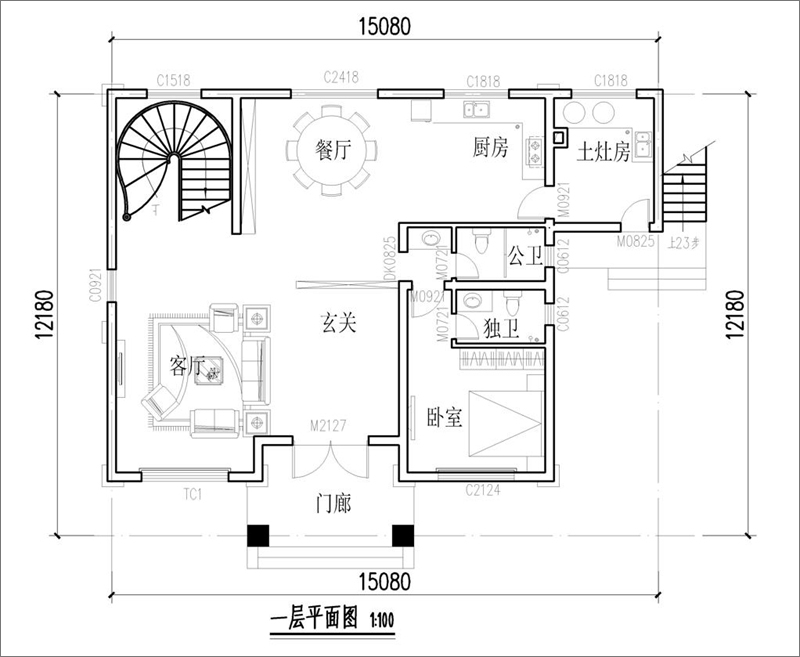 农村三层楼房设计户型图