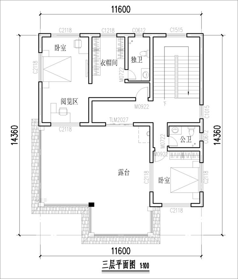 12米x12米房屋平面图图片