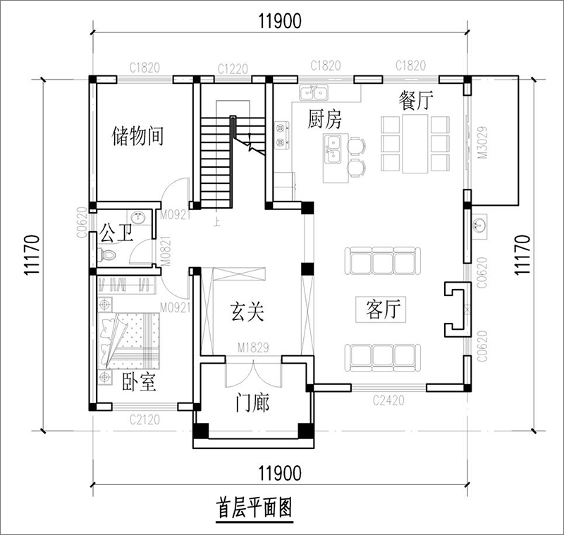 一层平面图