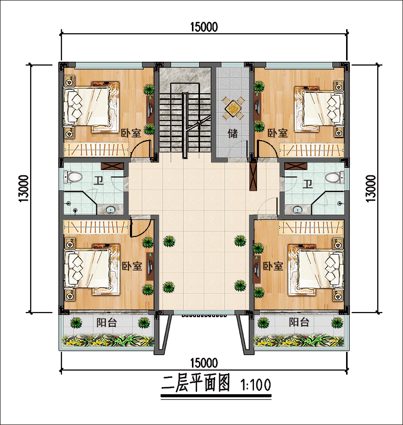 二层平面图