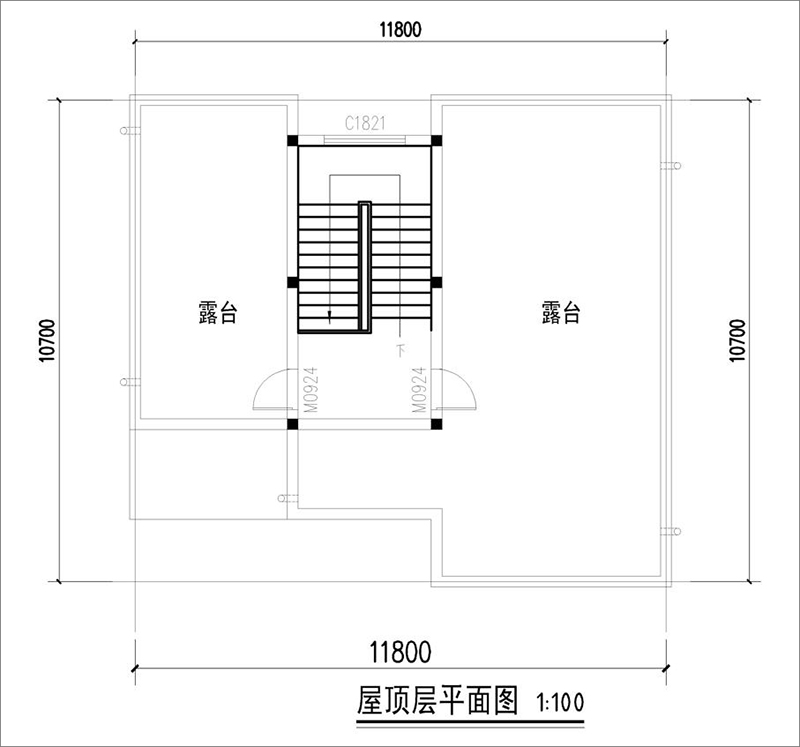 屋顶平面图