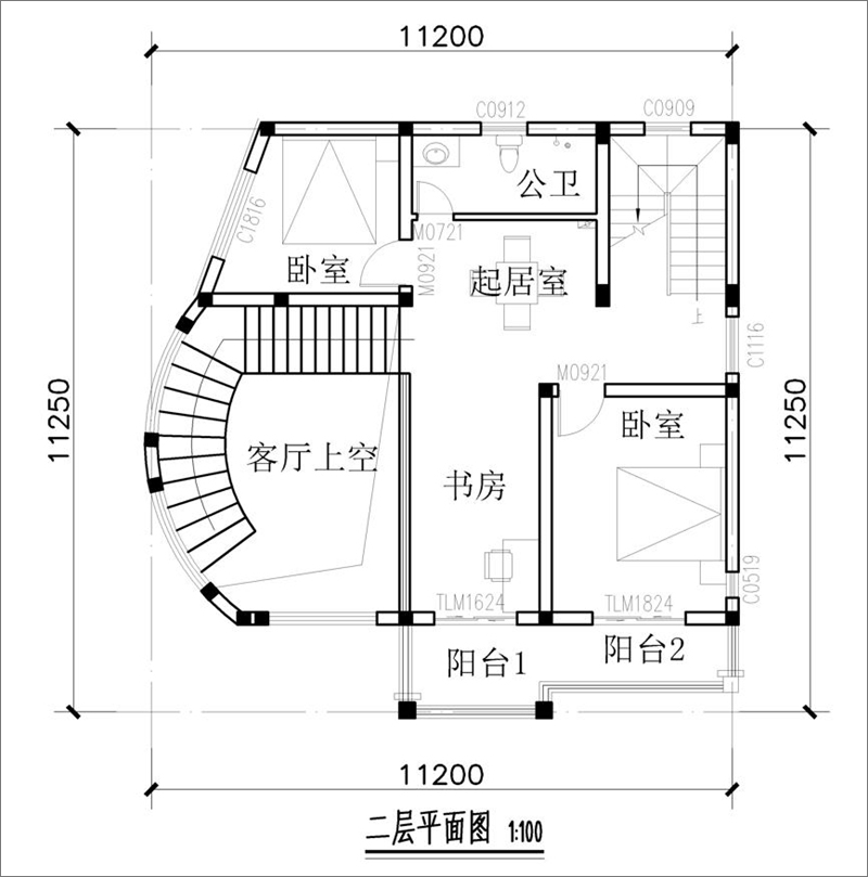二层平面图