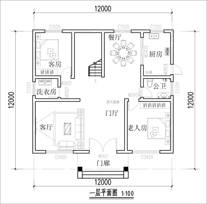 一层平面布局图