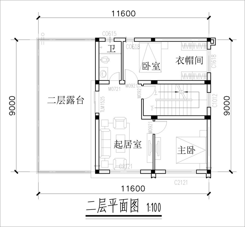 二层平面图