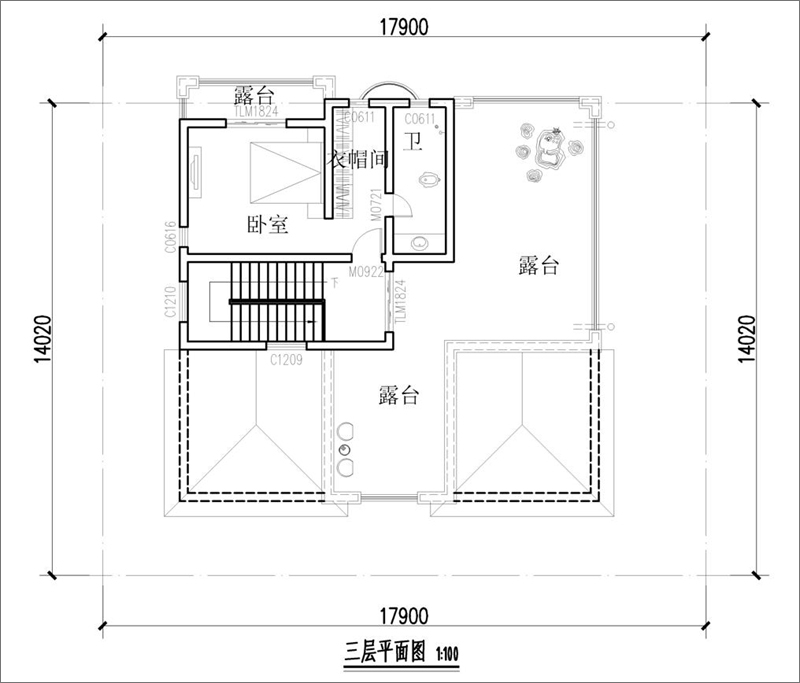 三层平面图