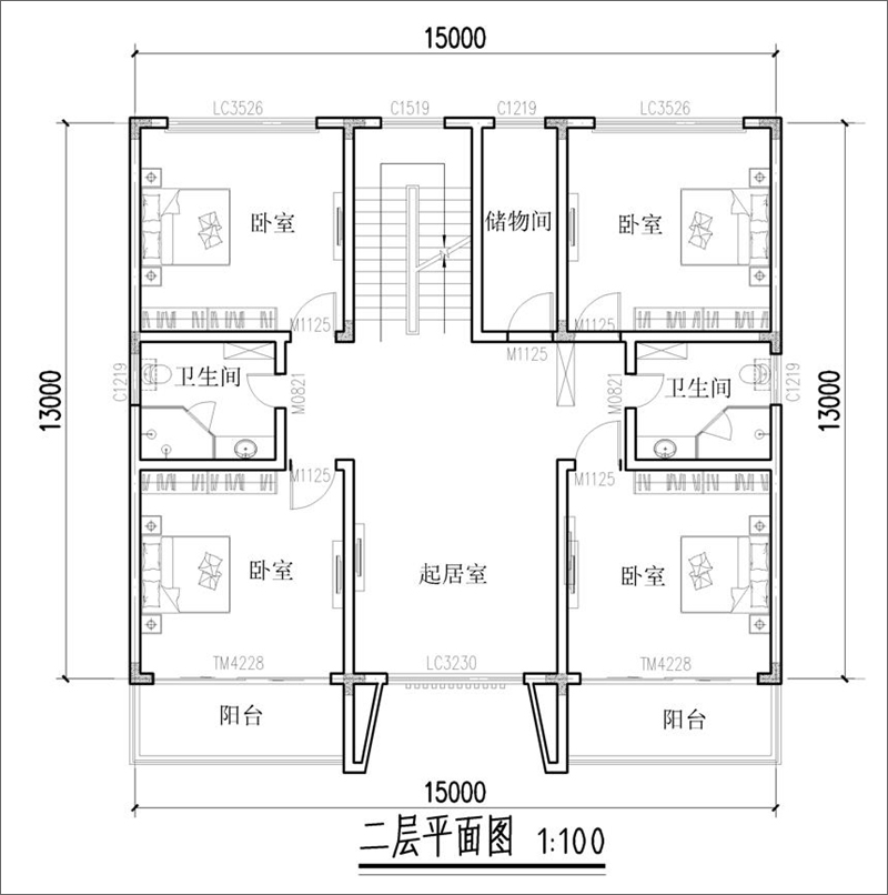 二层平面图