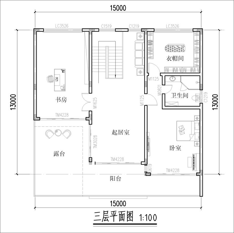 三层平面图