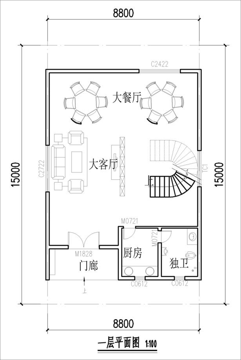 9米自建房设计图