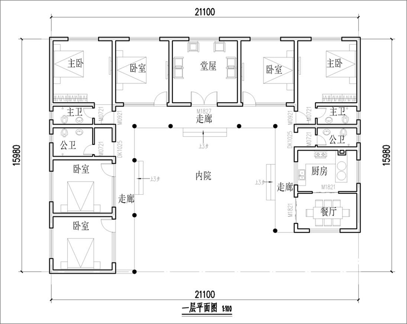 三合院平面布局图