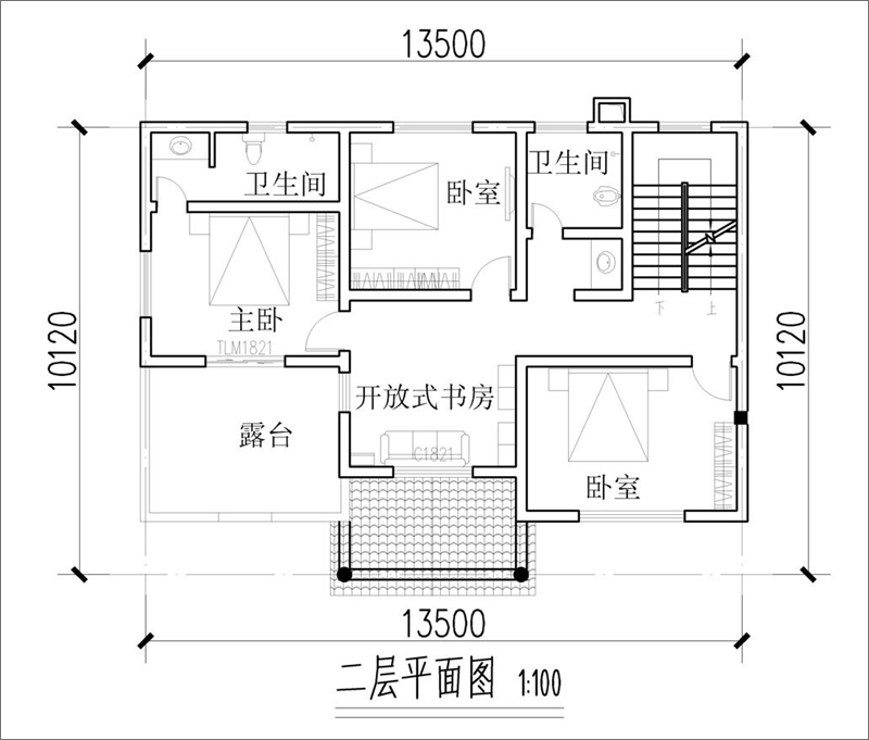 二层平面布局图