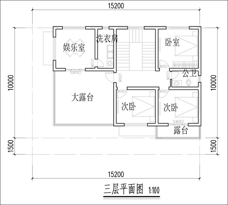 三层平面图