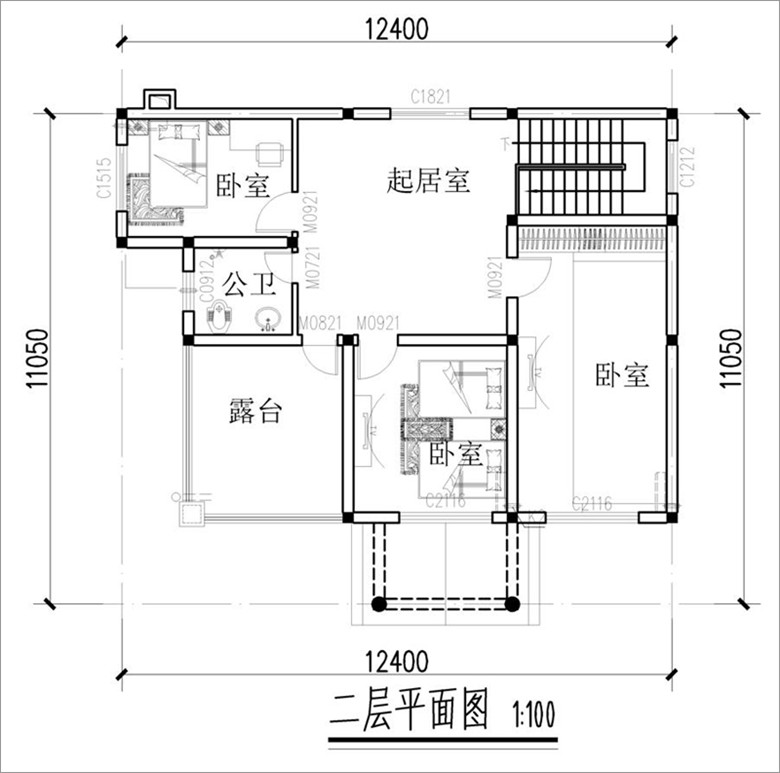 二层盖房设计图