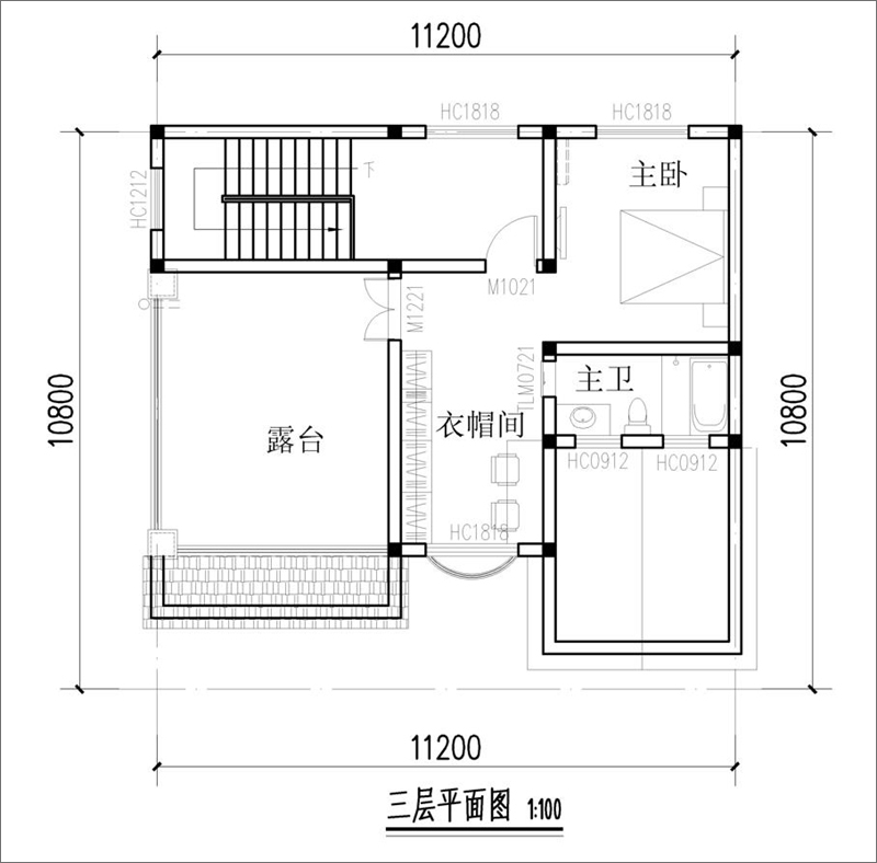 三层户型图
