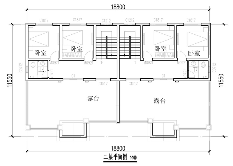 二层平面设计图