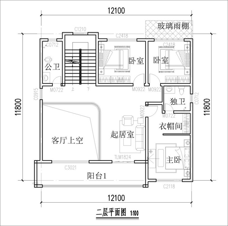 农村130平方米自建房设计图