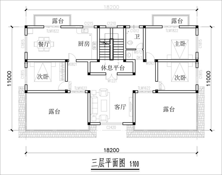 三层户型图
