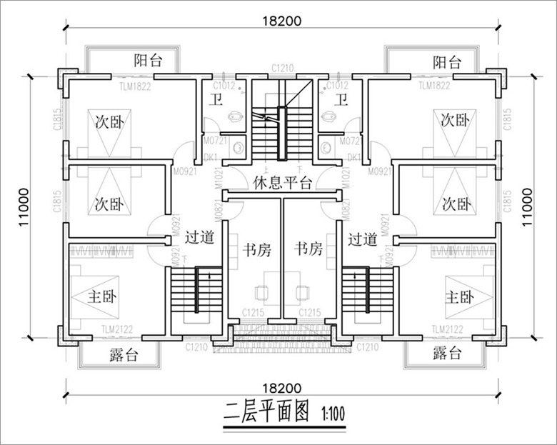 二层平面布局图