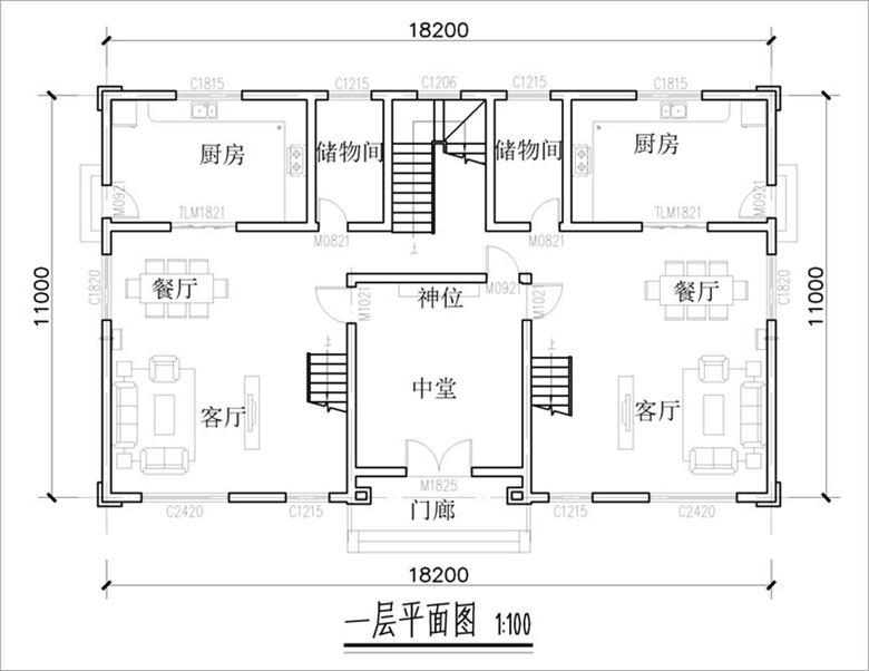一层平面互信图