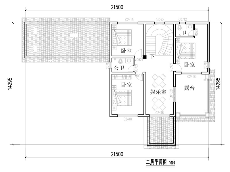 二层房屋设计图