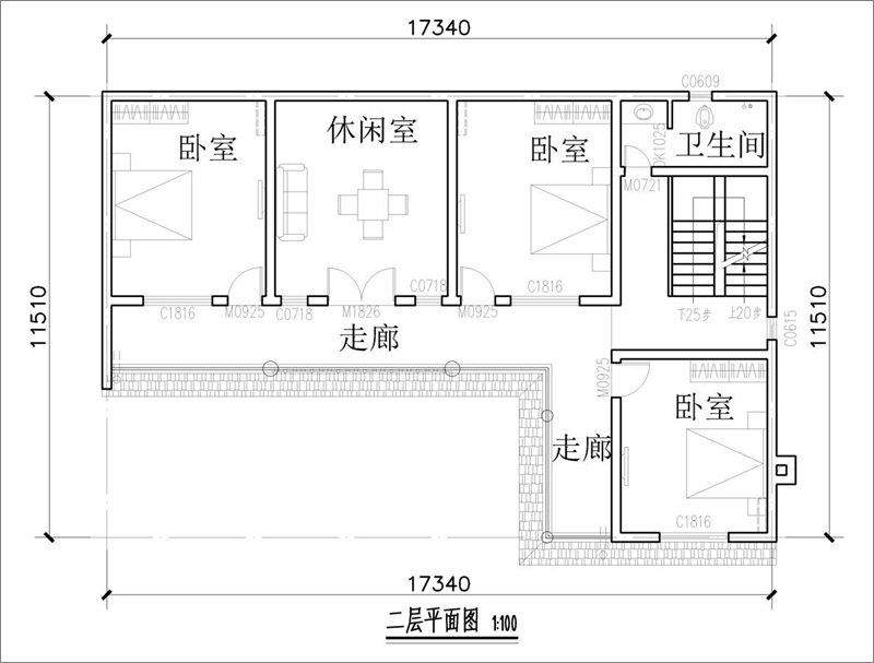 农村L型房屋设计图纸