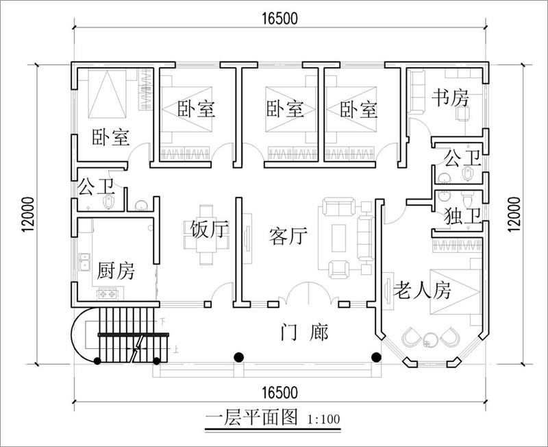 一层平面布局图
