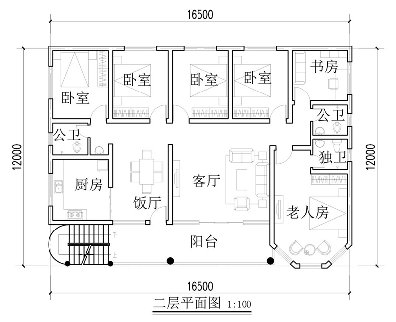 二层平面图