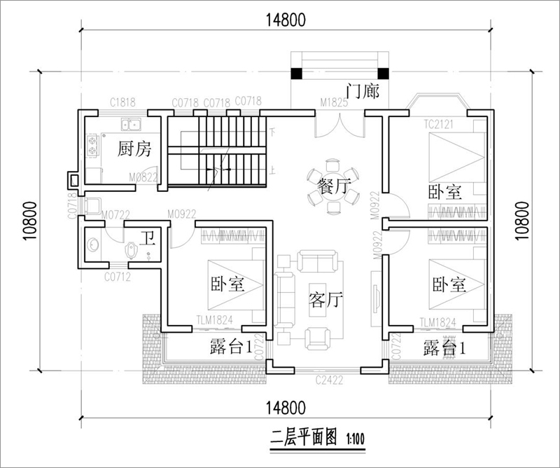 二层平面图