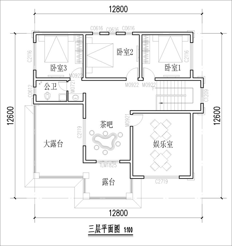 13乘13米房子设计图图片