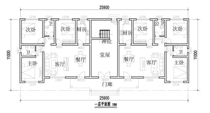 一层平面布局图