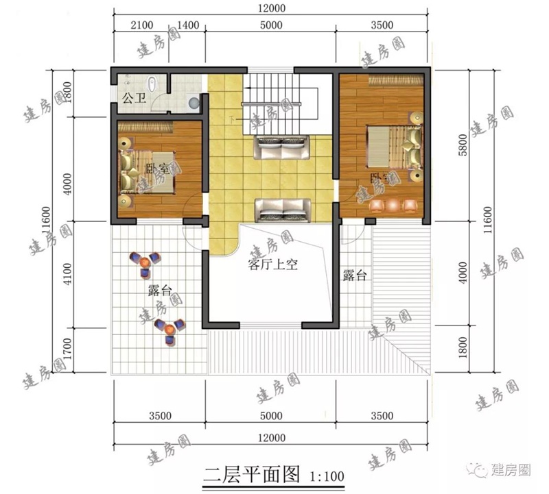 二层平面布局图