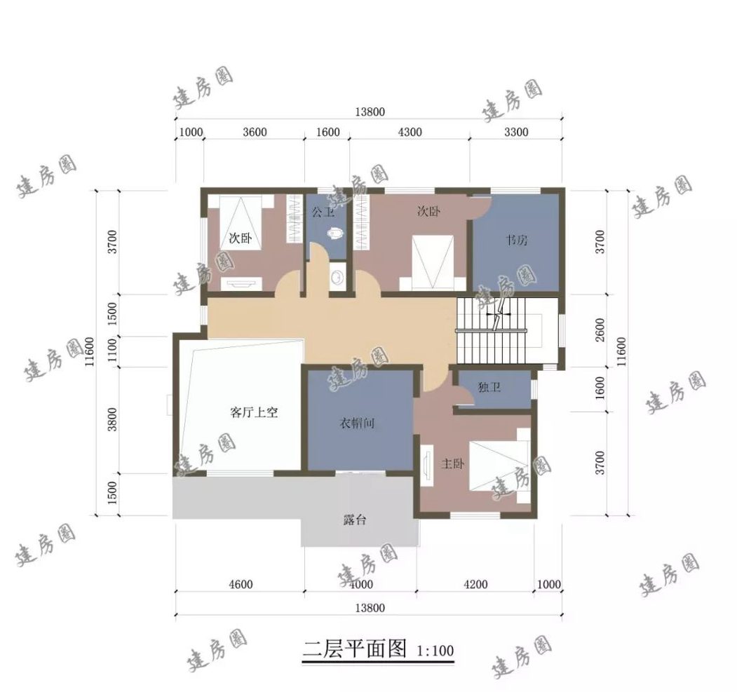二层平面布局图
