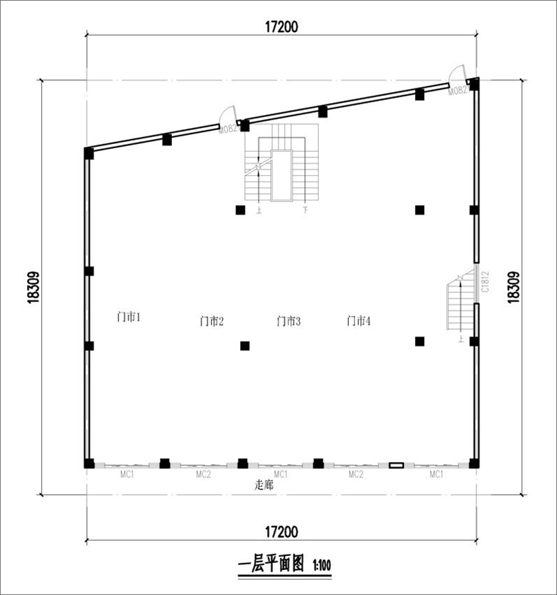 重庆临街商铺自建房户型图