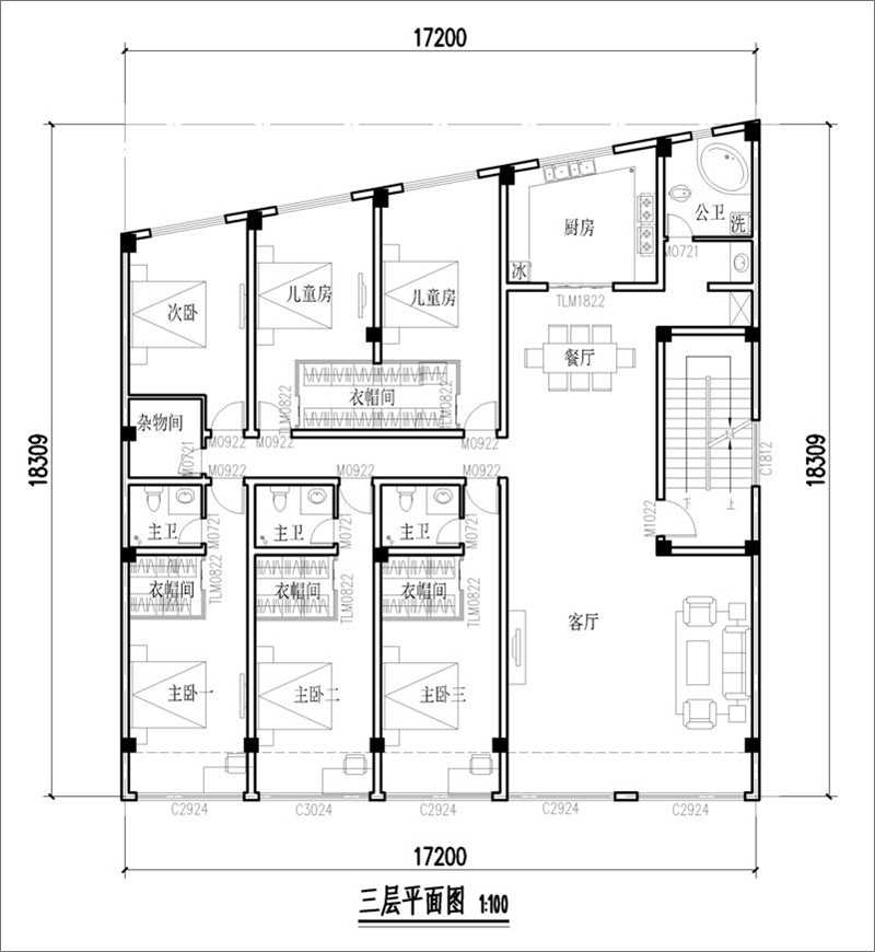 重庆临街自建房平面设计图