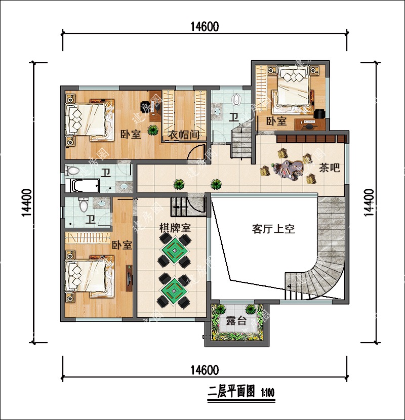 二层平面布局图