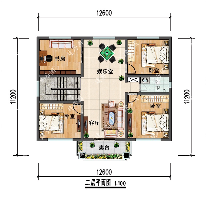 二层平面布局图