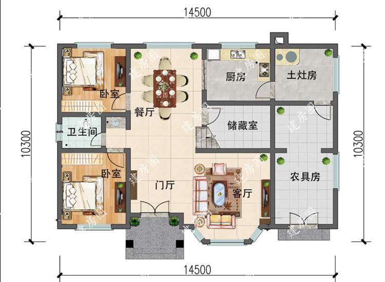 农村自建别墅厨房和餐厅怎么设计好？空间尺寸多少合适?