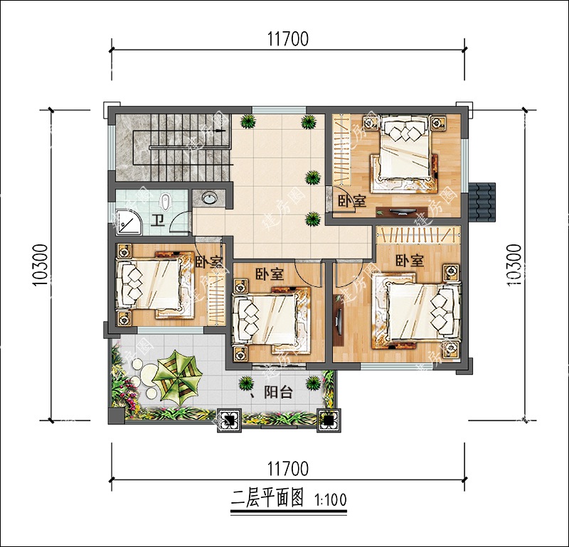 二层平面布局图