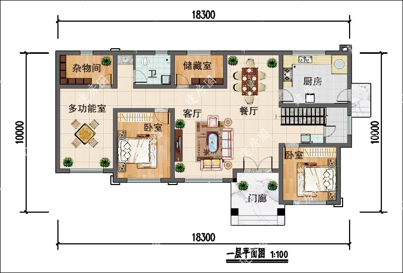 自建房18x10设计图图片