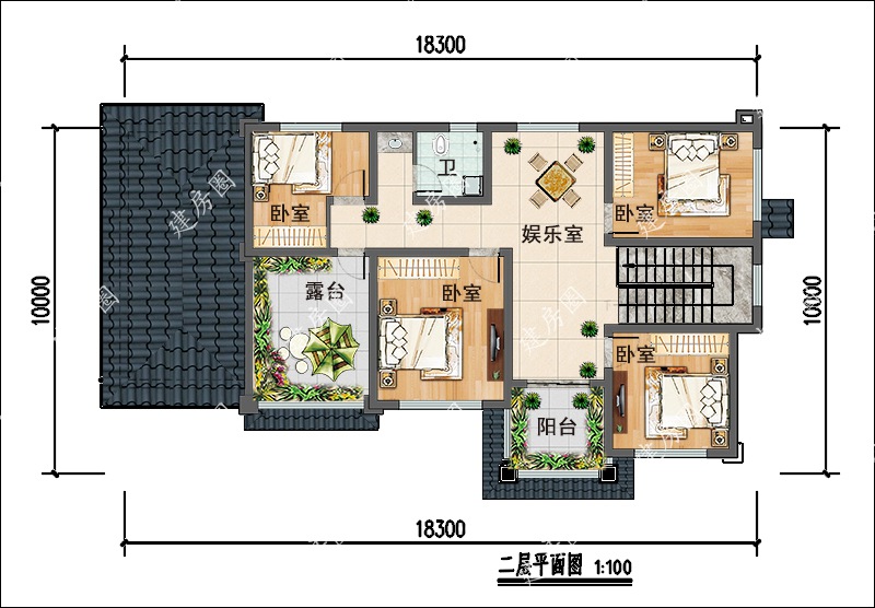 二层平面布局图