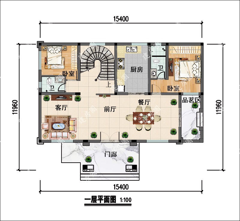 自建房楼梯平面图