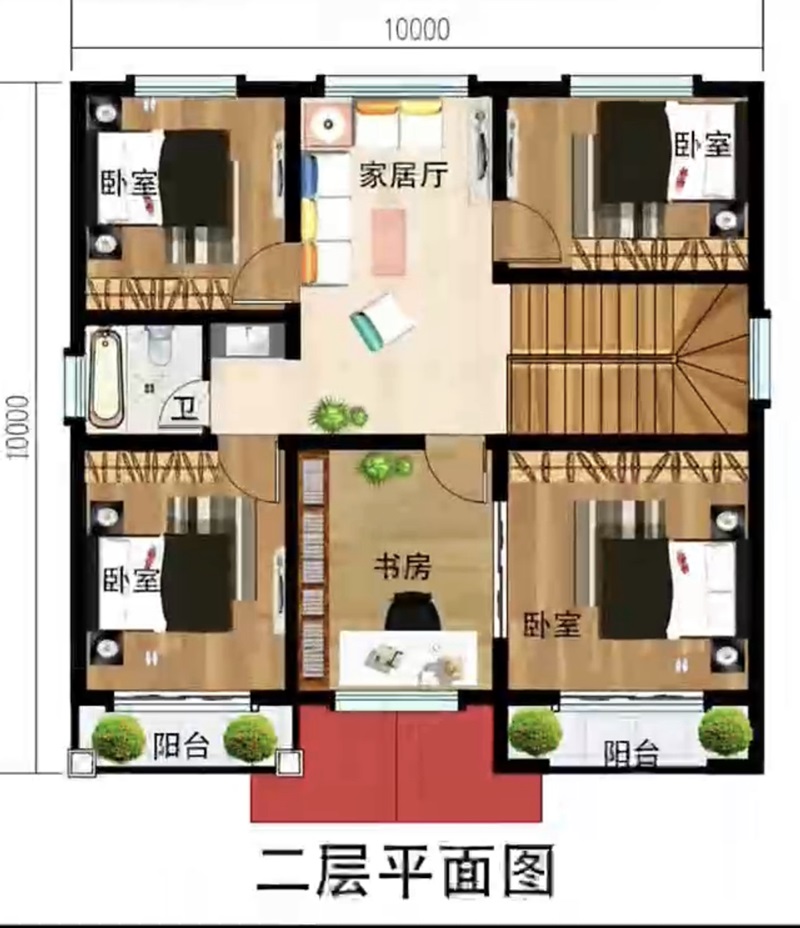 二层平面布局图