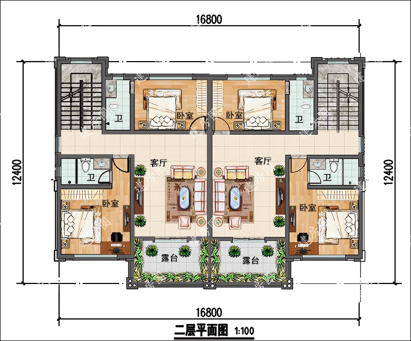 二层平面布局图