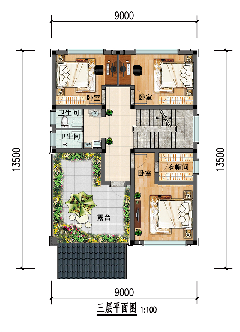 三层自建房实景图