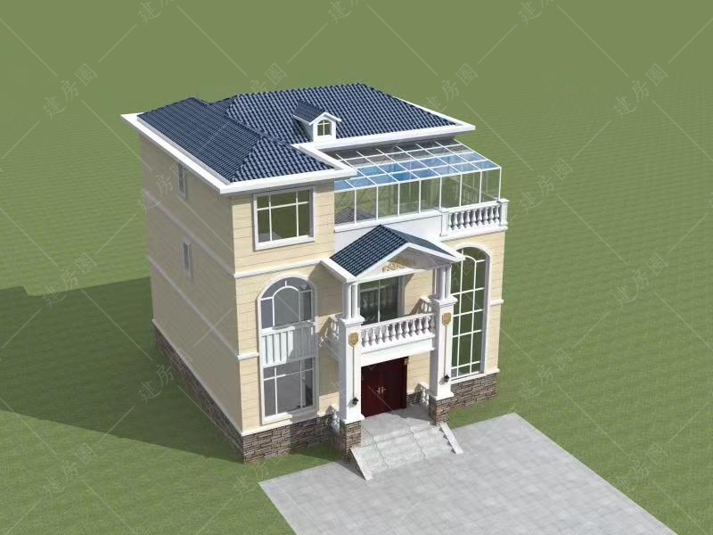 自建房阳光房的效果图